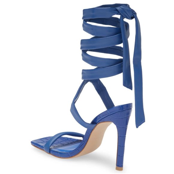 NEW Steve Madden Women's Utilize Heeled Sandal Blue - Picture 5 of 11
